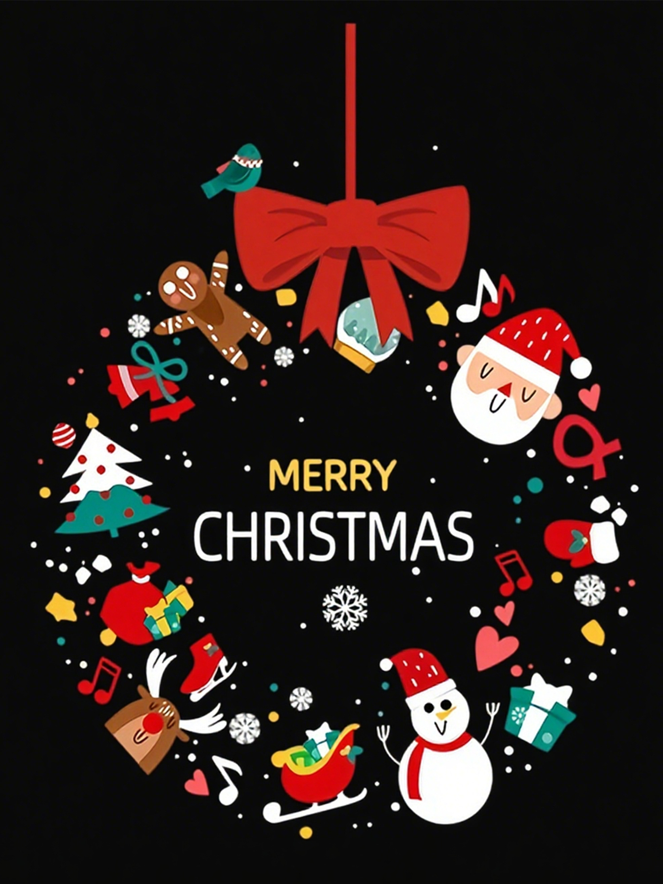 Customizable Christmas Window Sticker Decor